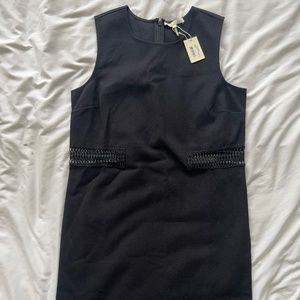 Maje Little Black Dress with Cut Out Details